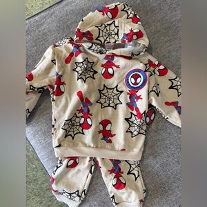 Disney Spiderman Spidey and his Amazing Friends Marvel Sweater Jogger Pants Set